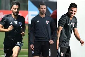 Los tres futbolistas que mantienen expectante a River: Scocco, Mora y Quintero