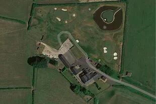 Una foto satelital de la mansión de Gareth Bale