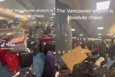 Mostró el caos de equipaje en un aeropuerto y lanzó una advertencia
