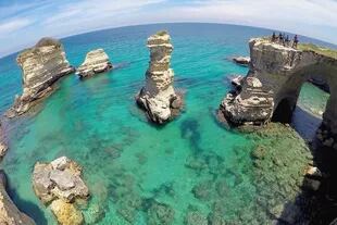 Con el increíble paisaje de la Puglia, en el sur de Italia