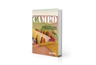 Portada de "Campo. 100 poemas sobre la tierra. 100 poetas argentinos", publicado por Camalote