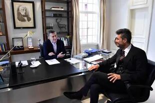 Su encuentro con el presidente Mauricio Macri, en la Quinta de Olivos