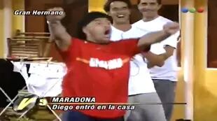 A 20 años: la inolvidbale visita de Diego Maradona a la casa de Gran Hermano - Fuente: Telefe
