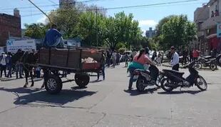 Incidentes en una protesta piquetera en Resistencia, Chaco