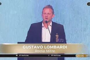 Gustavo Lombardi, mejor comentarista deportivo del 2020