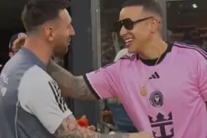 El encuentro de Lionel Messi con Daddy Yankee en su regreso a Ia cancha con el Inter Miami