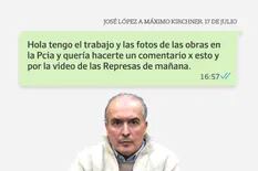 Los mensajes que involucran a Máximo Kirchner con los negocios de obra pública