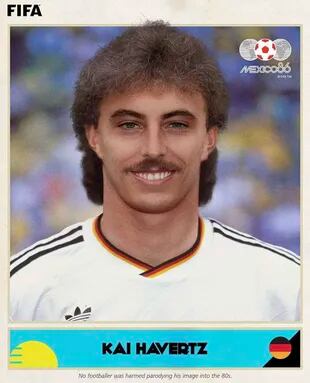 Así hubiese lucido Havertz en el '86, según la FIFA