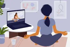 Yoga: cinco beneficios para alivianar el home office 