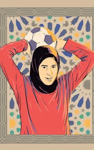 Safa está vinculada con la Organización de Hadatha, donde enseña fútbol a niños y niñas sirias.
