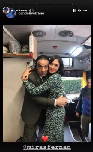 Candela Vetrano compartió una foto con Fernán Mirás tras su internación de emergencia