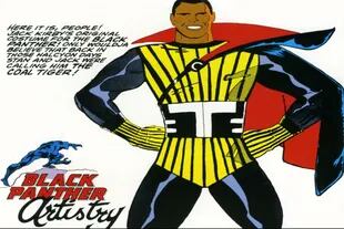 Este fue el diseño original que el dibujante Jack Kirby tuvo en mente para el personaje, cuando aún se llamaba Tigre azabache