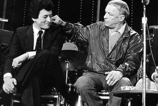 1981. Palito Ortega y Frank Sinatra en Buenos Aires.