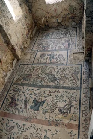 Espléndidos mosaicos en la Villa Romana del Casale.