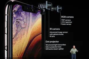 El sistema de cámaras frontales de iPhone XS