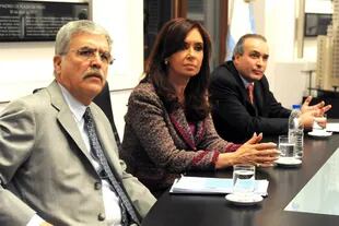 Julio de Vido, Cristina Kirchner y José López