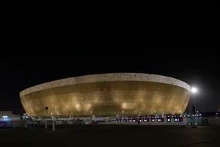 En foto del 12 de noviembre un vistazo al estadio Lusail en Doha, Qatar. (AP Foto/Hassan Ammar)