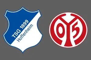 TSG Hoffenheim y 1. FSV Mainz 05 empataron 1-1 en la Bundesliga