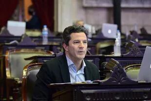 Luciano Laspina en el debate por la Ley de Aporte solidario y extraordinario, en Diputados