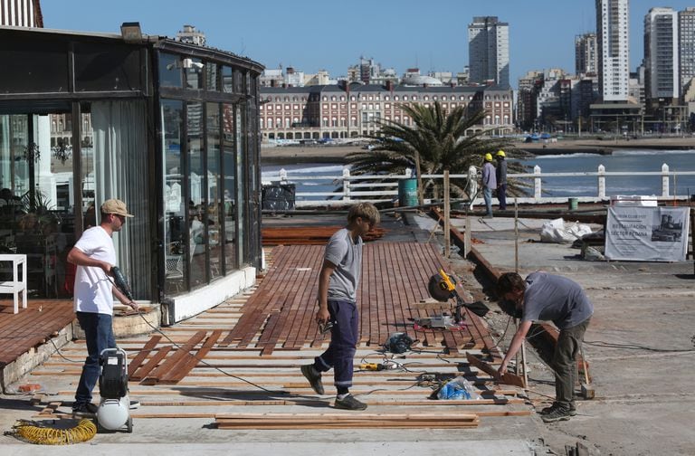 La restauración del Torreón del Monje, uno de los símbolos de Mar del Plata que se prepara para la próxima temporada