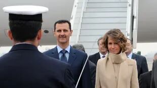 Bashar al-Assad y su mujer, en su visita a la Argentina en 2010