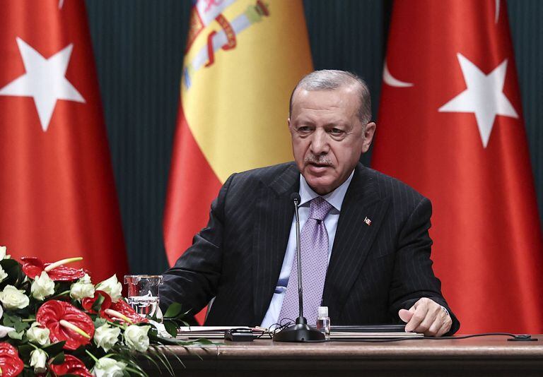 17-11-2021 El presidente de la República de Turquía, Recep Tayyip Erdogan. POLITICA Emin Sansar/Anadolu Ajansi/Europa Press