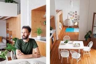 El arquitecto Ignacio Szulman estuvo a cargo de la reforma; en el cuarto del niño (al fondo) diseñó un mueble con cama arriba y un pequeño estar con sofá-cama y escritorio abajo