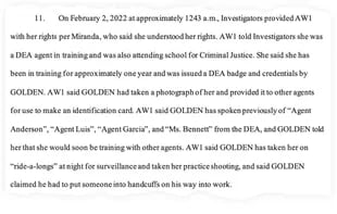 Parte de la denuncia que presentó la Fiscalía el jueves pasado en los tribunales en Oregón (Crédito: The Daily Beast)