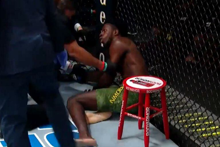 UFC: el brutal rodillazo del brasileño Luque al estadounidense Brown