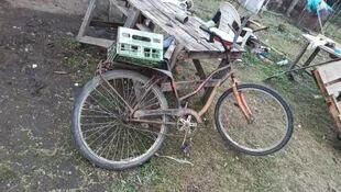 La bicicleta que abandonó Carlos Savanz en General Rodríguez