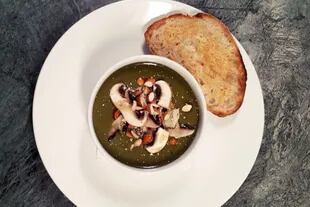 Soup inspired by Mediterranean cuisine.  Photo: Tana Restaurant