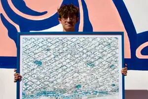 Sin ser porteño, dibujó a mano alzada un mapa completo de Buenos Aires en tiempo récord y causó furor