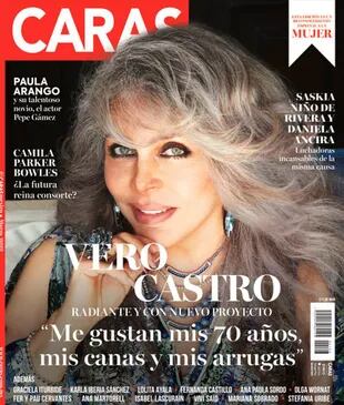 Verónica Castro, tapa de la revista Caras México (Foto: Revista Caras)