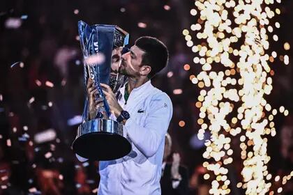 Novak Djokovic venció a Casper Ruud en la final del ATP Finals de Turín en noviembre de 2022.