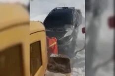 Mineros rescataron a una familia que estuvo atrapada por cuatro días en la nieve