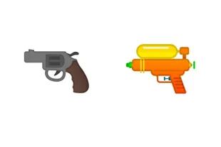 Cómo se veía el emoji de la pistola antes en Android, y cómo se verá ahora