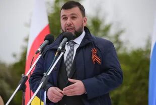26/01/2022 . El líder rebelde de Donestk señaló que murieron militares ucranianos en Azovstal. SERGEY AVERIN / SPUTNIK / CONTACTOPHOTO
