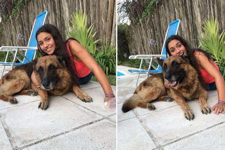 Las primeras fotos que se sacó la tucumana con el perro