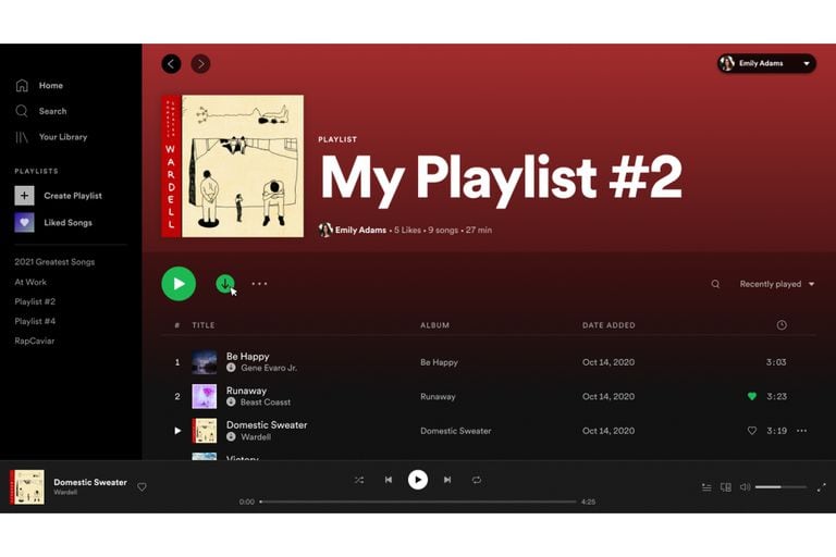Spotify renueva su interfaz para simplificarla, y suma la opción de almacenar la música en la PC, como ya existía para el celular, para los momentos en que no hay conexión a Internet