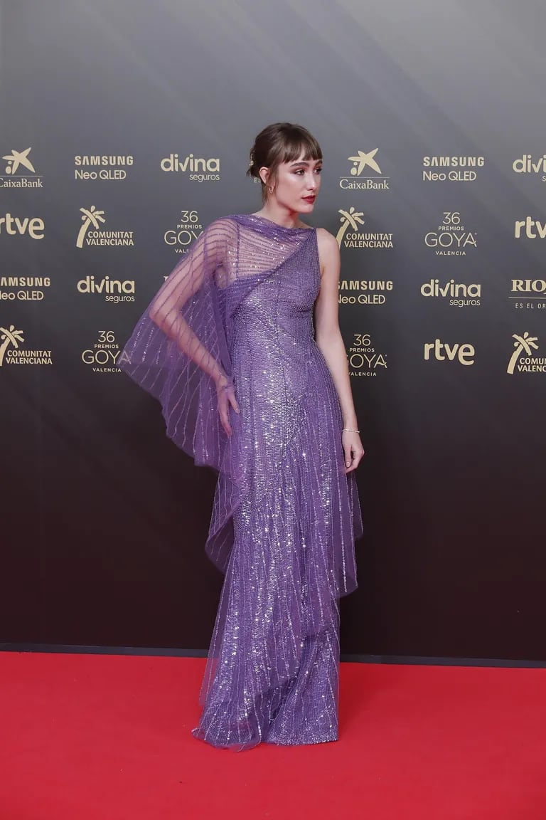Almudena Amor en la alfombra roja de los Premios Goya 2022