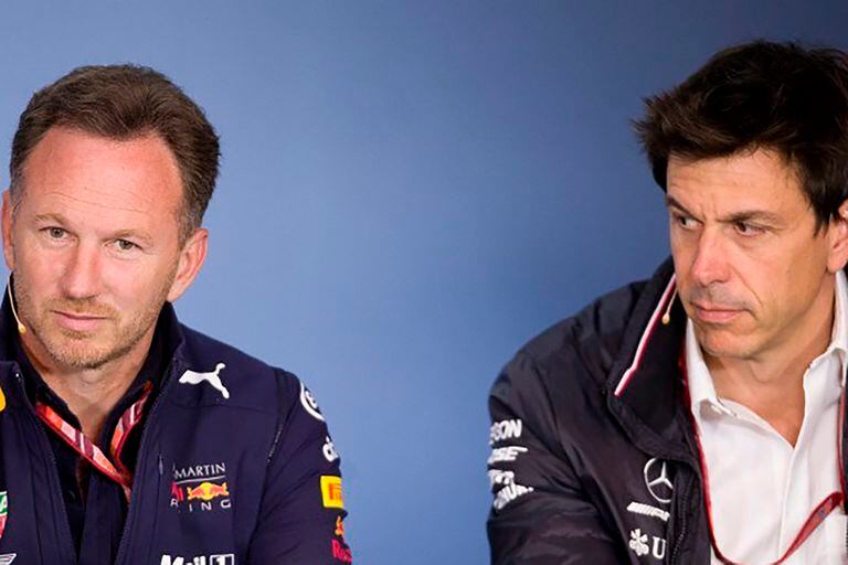 Christian Horner (Red Bull) y Toto Wolff (Mercedes), una pulseada entre directores llena de intereses