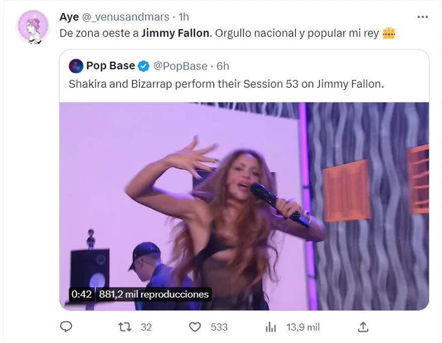 La reacción en las redes a la presentación de Bizarrap y Shakira en The Tonight Show Starring Jimmy Fallon
