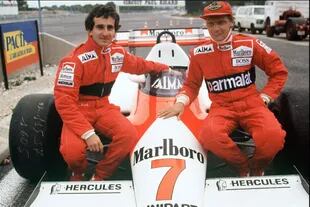Prost y Lauda, juntos en McLaren durante dos temporadas