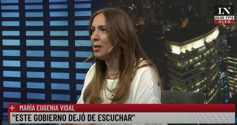 María Eugenia Vidal en LN+