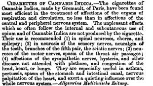El recorte del periódico londinense The Medical Times, del 28 de octubre de 1870, en el que se recomendaba el uso de cannabis para aliviar distintas dolencias
