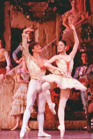 En Don Quijote, una obra en la que coincidieron como bailarines invitados en el Teatro Colón