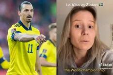 La reacción viral de una sueca que es fan de Argentina y le respondió a Zlatan Ibrahimovich