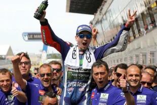 Jorge Lorenzo festejó en Le Mans