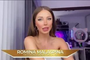 Romina Malaspina ganó un premio como mejor periodista