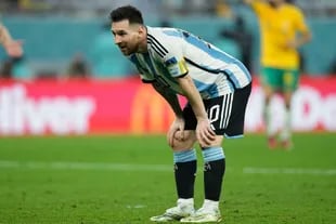 Messi hizo un enorme desgaste en el partido con Australia